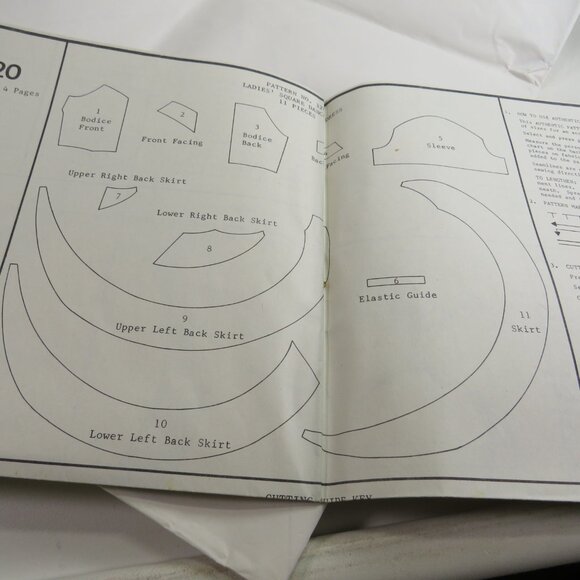 VTG Authenic Pattern Inc #320 Large Full Square Dancing Circle Skirt Swirl Pat. - Picture 14 of 15